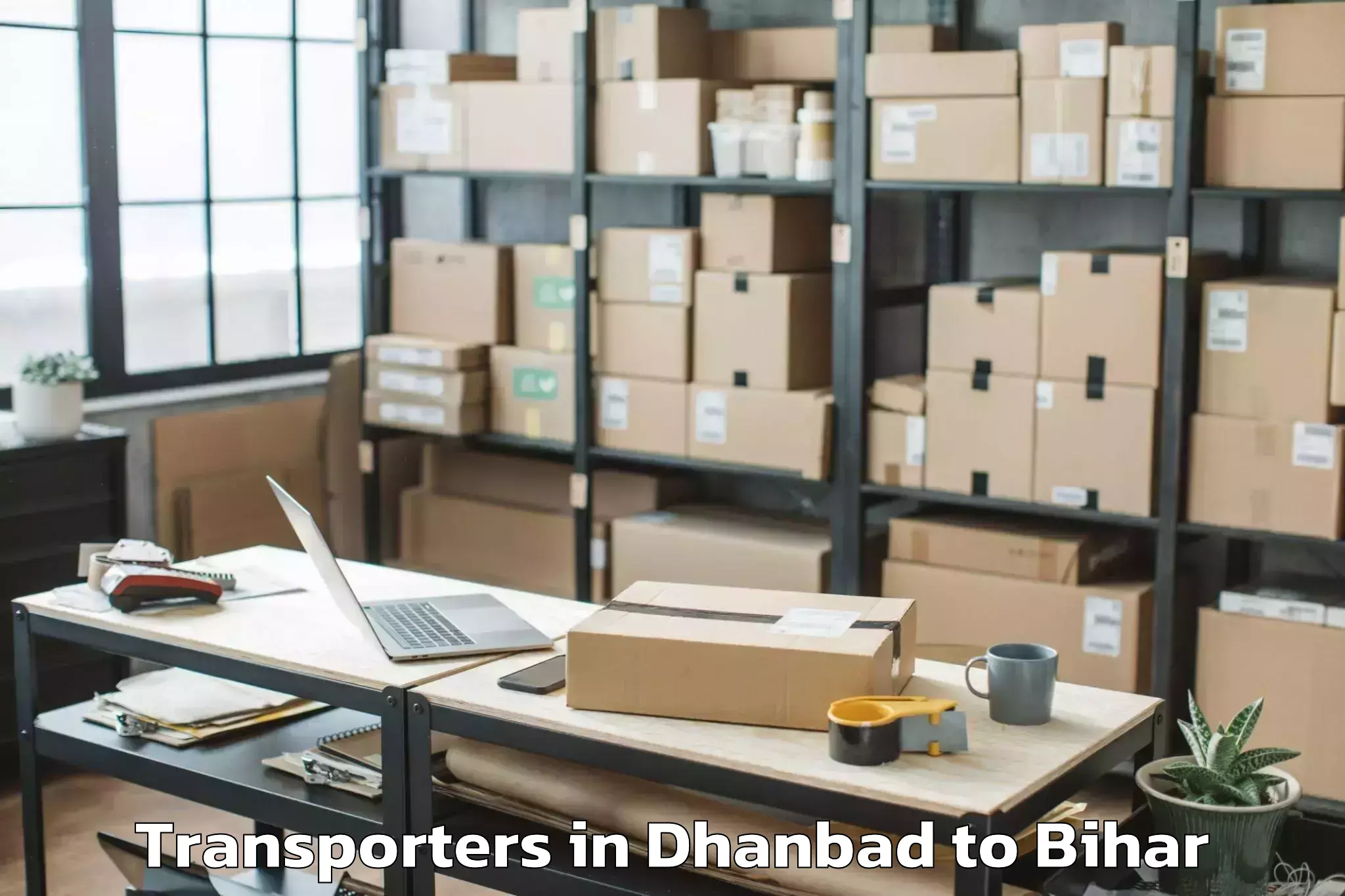 Top Dhanbad to Giriak Transporters Available